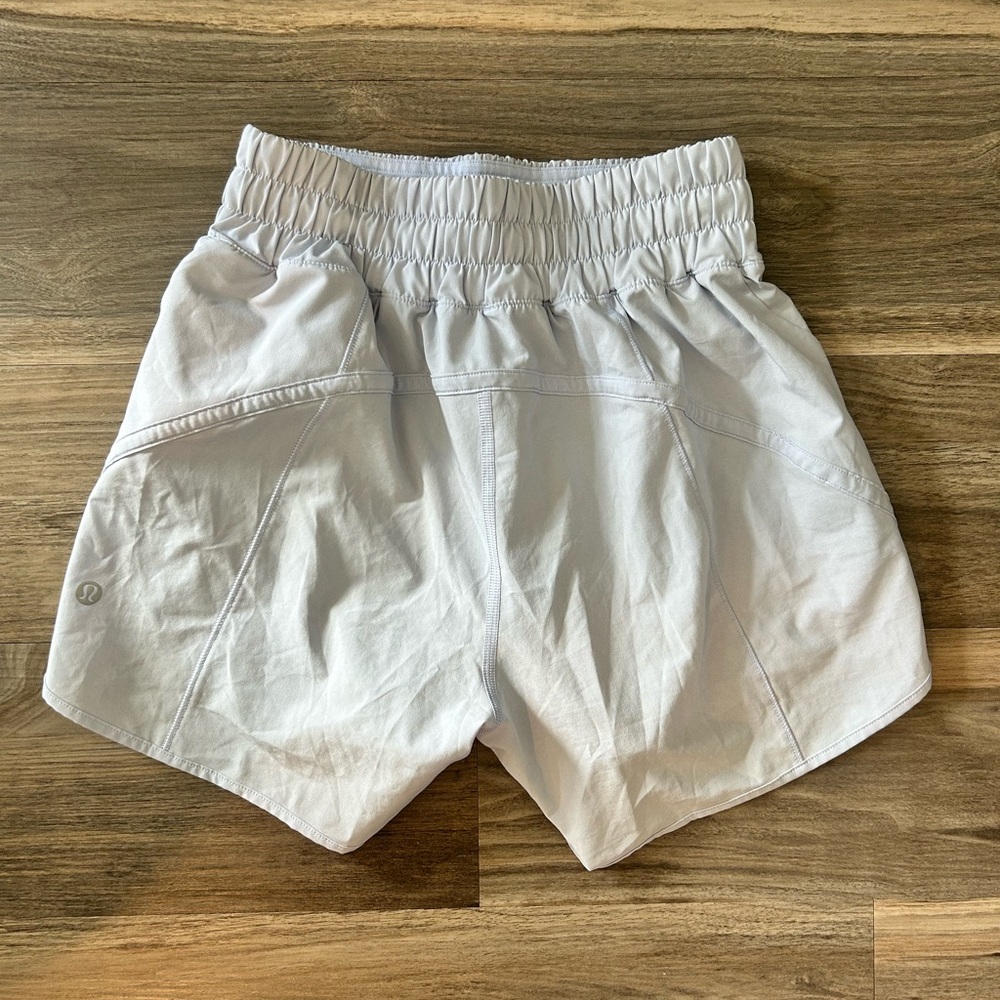 Lululemon Athletica Hotty Hot 4in Light Blue Shorts